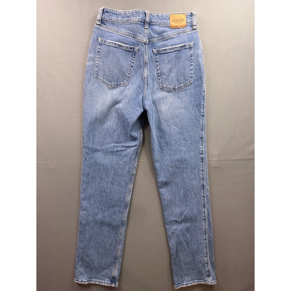 Hollister Straight Jeans Womens Blue Ultra High Rise‎ 90s Vintage Stretch 28x27